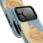 Sleepy Teddy Bear & Stars iPhone Case with MagSafe  Shamo's