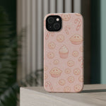 Pink Holiday Sweets Pattern (Cupcake, Pie, Candy Cane) iPhone Case with MagSafe  Shamo's
