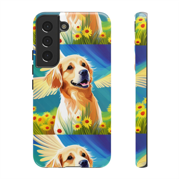 Tough Cases Golden Retriever with Wings Phone case