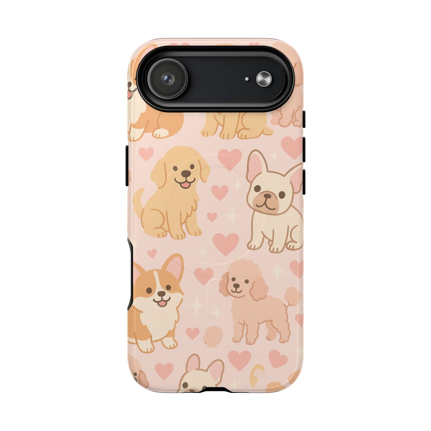 Puppies & Hearts iPhone Case compatible with MagSafe - Shamo's