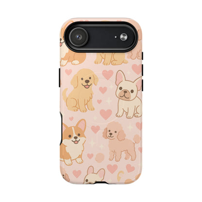 Puppies & Hearts iPhone Case compatible with MagSafe - Shamo's