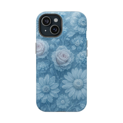 Frozen Beauty Floral Rose iPhone Case | MagSafe compatible  Shamo's iPhone 15 / Glossy