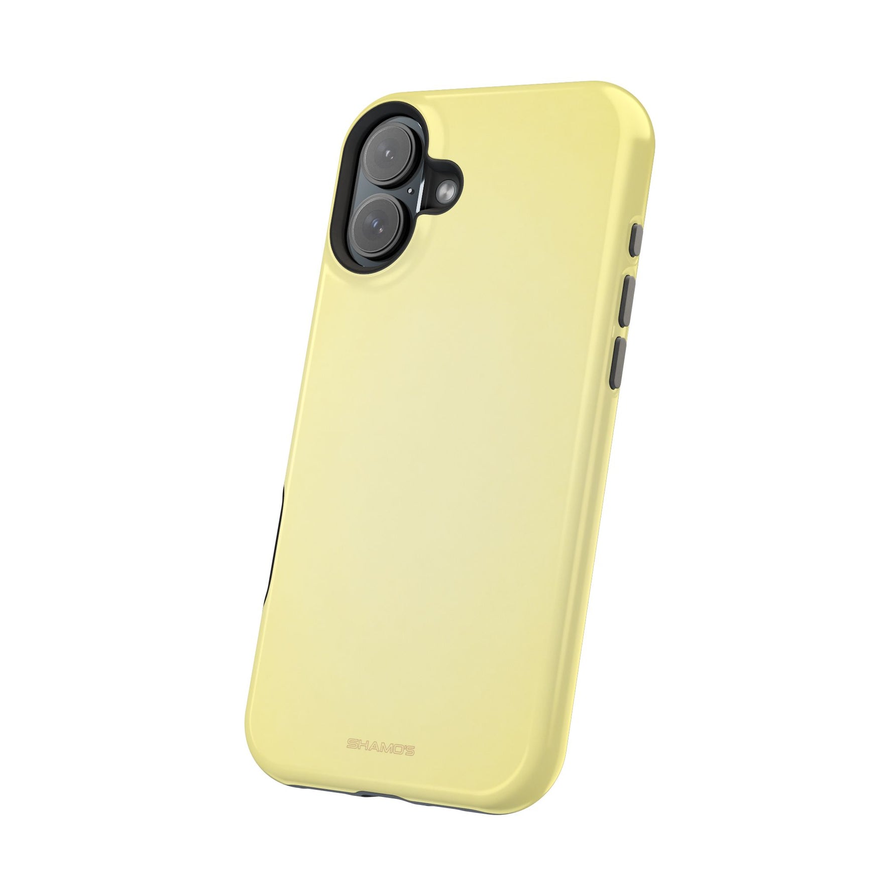 Baby Yellow Solid Color MagSafe Compatible Impact-Resistant Phone Case | Slim Protective Cover