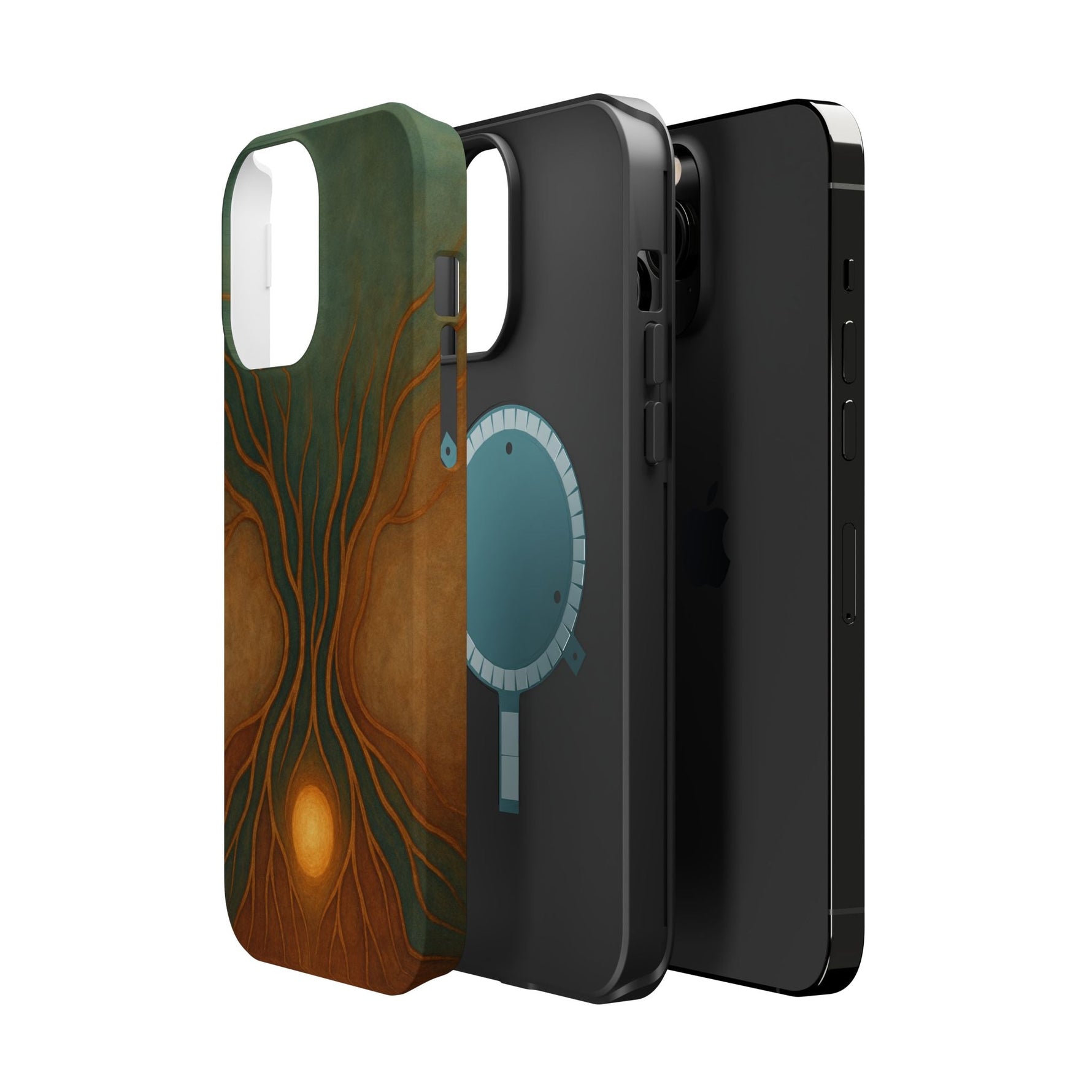 Abstract Tree of Life Design Golden Origin iPhone Case | MagSafe Compatible  Shamo's