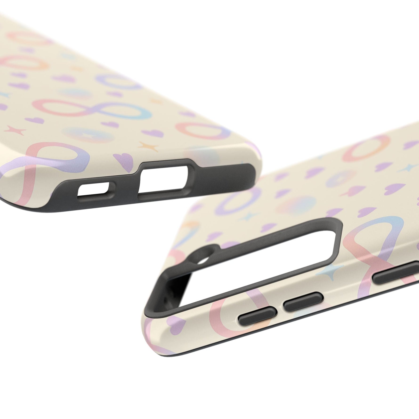 Infinity Pattern Tough Phone Case — Pastel Hearts & Stars  Shamo's