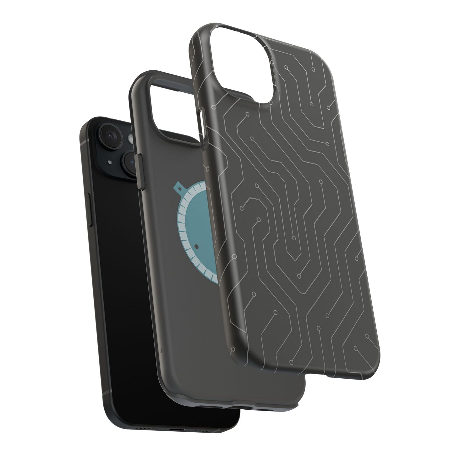 Black Circuit Board Design iPhone Case | MagSafe  Shamo's