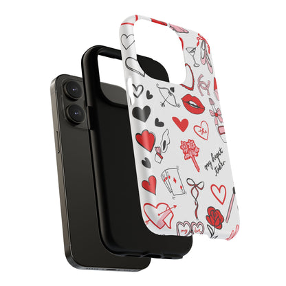 Love Doodle Tough iPhone Case (MagSafe compatible)