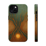 Abstract Tree of Life Design Golden Origin iPhone Case | MagSafe Compatible  Shamo's iPhone 13 / Matte