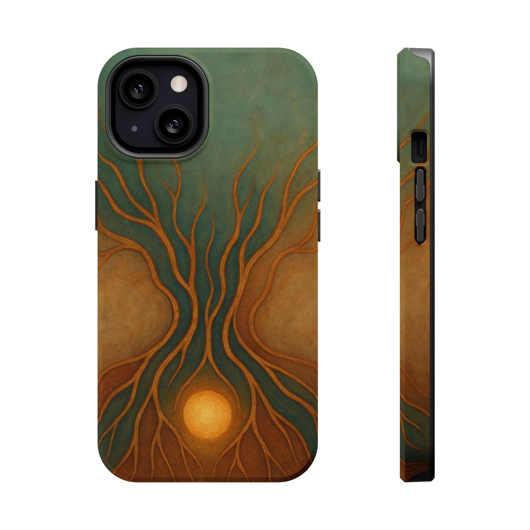 Abstract Tree of Life Design Golden Origin iPhone Case | MagSafe Compatible  Shamo's iPhone 13 / Matte