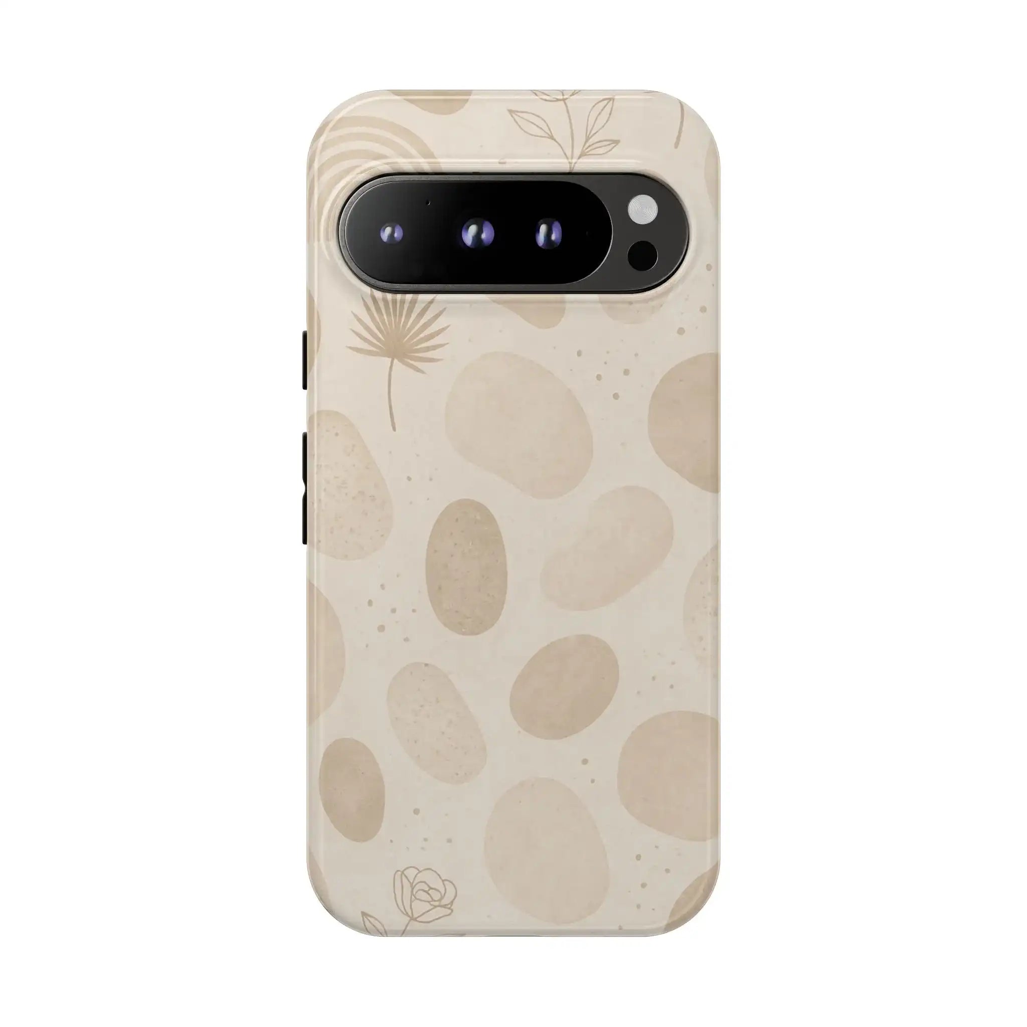 Neutral Pebble Pattern Tough iPhone Case  Shamo's Google Pixel 9 Pro / Glossy
