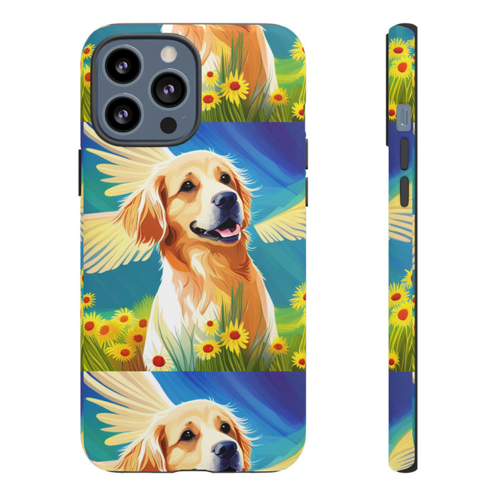 Tough Cases Golden Retriever with Wings Phone case