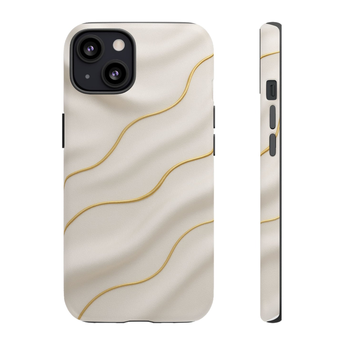 Elegant Gold Wave Tough iPhone Case - Shamo's