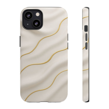 Elegant Gold Wave Tough iPhone Case - Shamo's