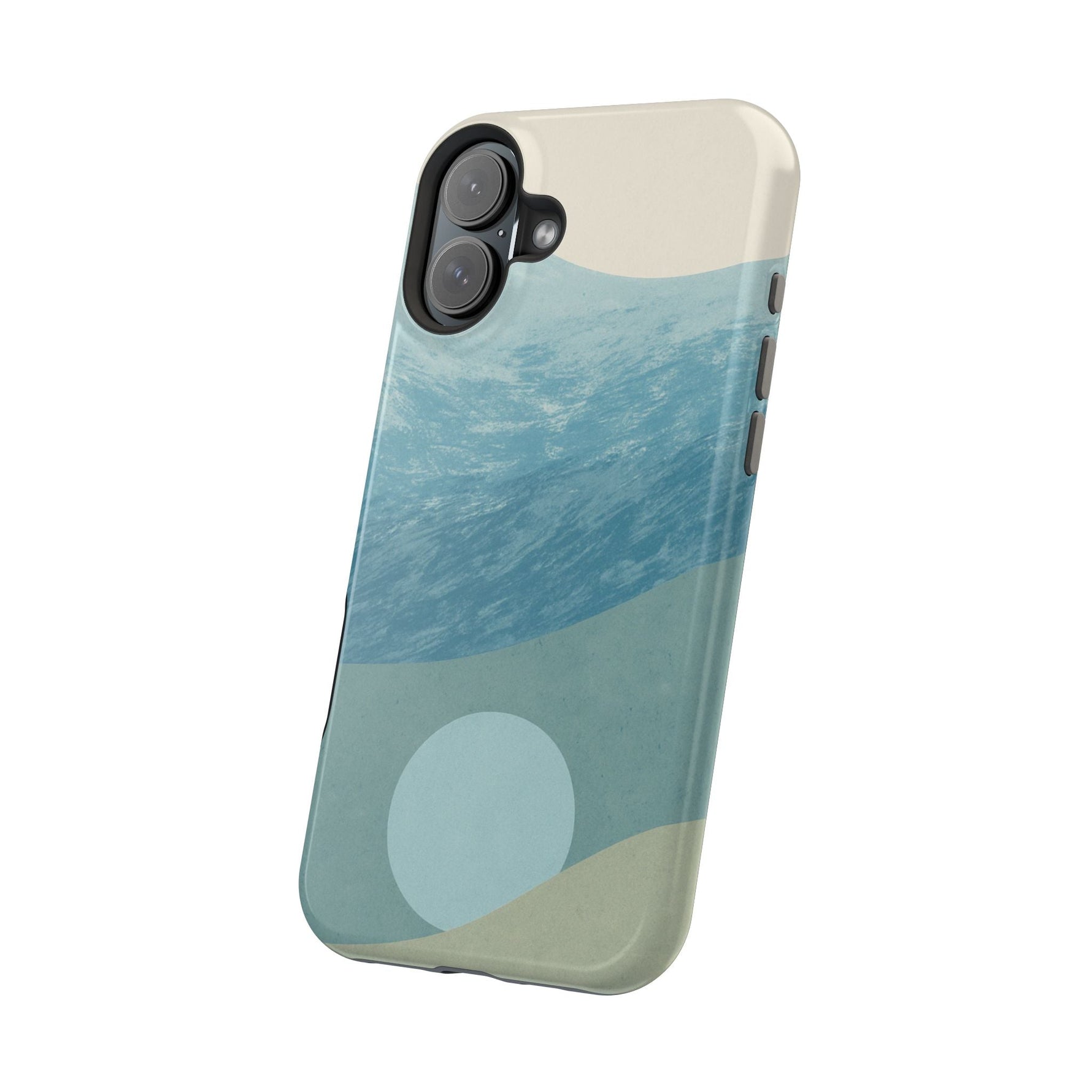 “Calm Over Chaos” Abstract Ocean Wave iPhone Case | MagSafe Compatible  Shamo's