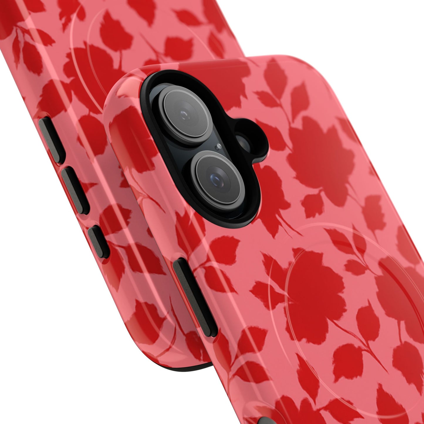 Red Floral Love iPhone Case (MagSafe compatible)