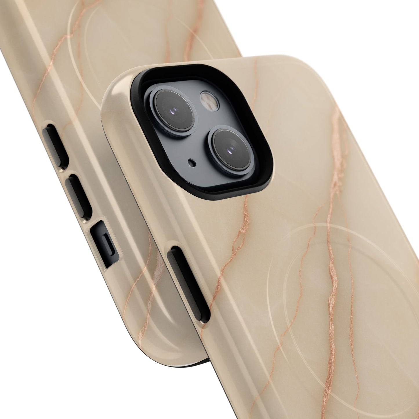 Luxury Series Marble Beige iPhone Case compatible with MagSafe - Shamo's