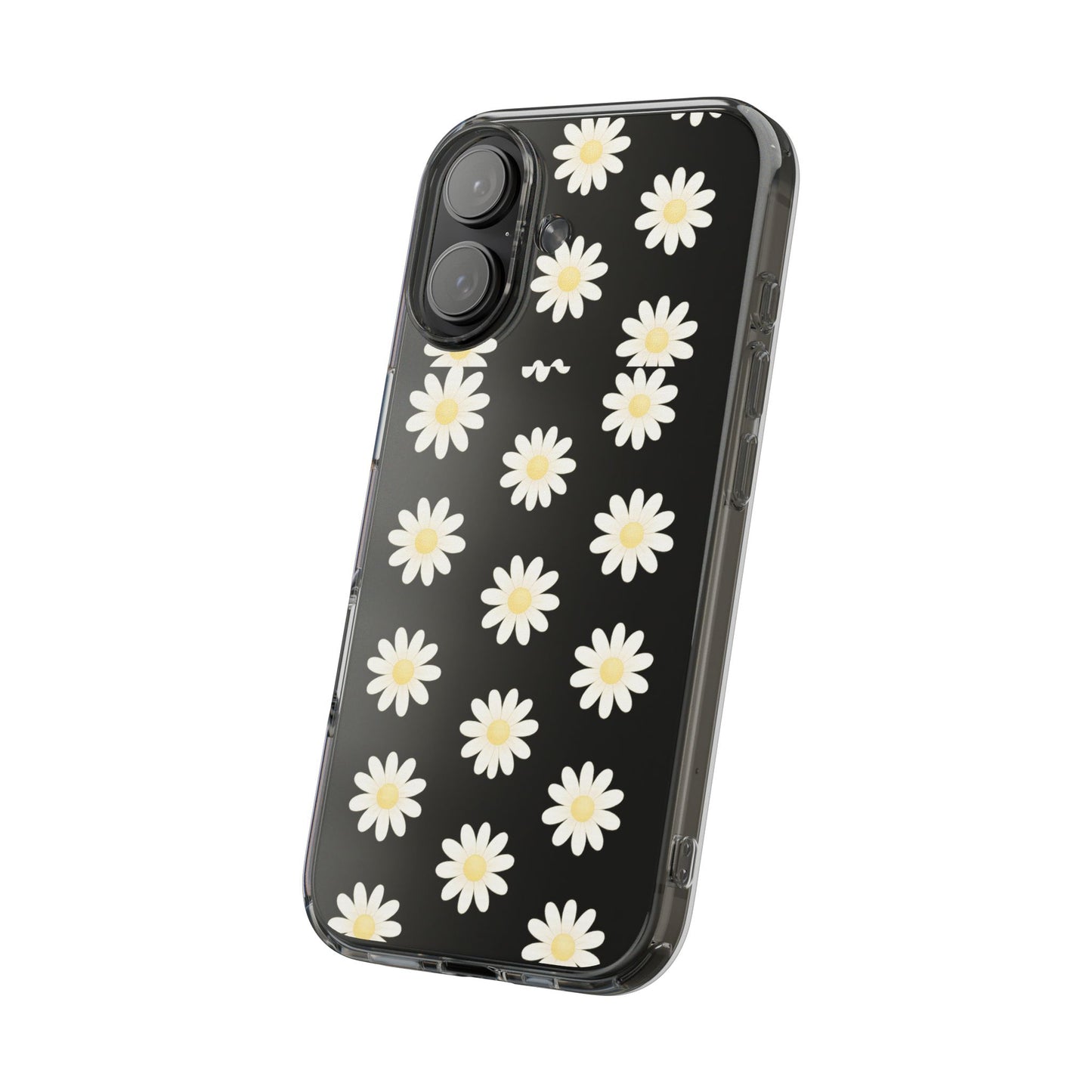 Daisy Floral Clear iPhone Case