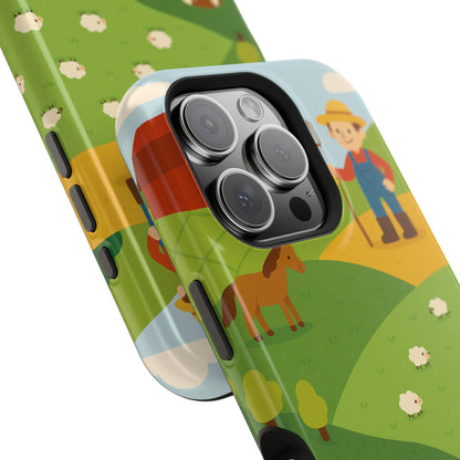 Farm-Themed Impact-Resistant MagSafe Phone Case