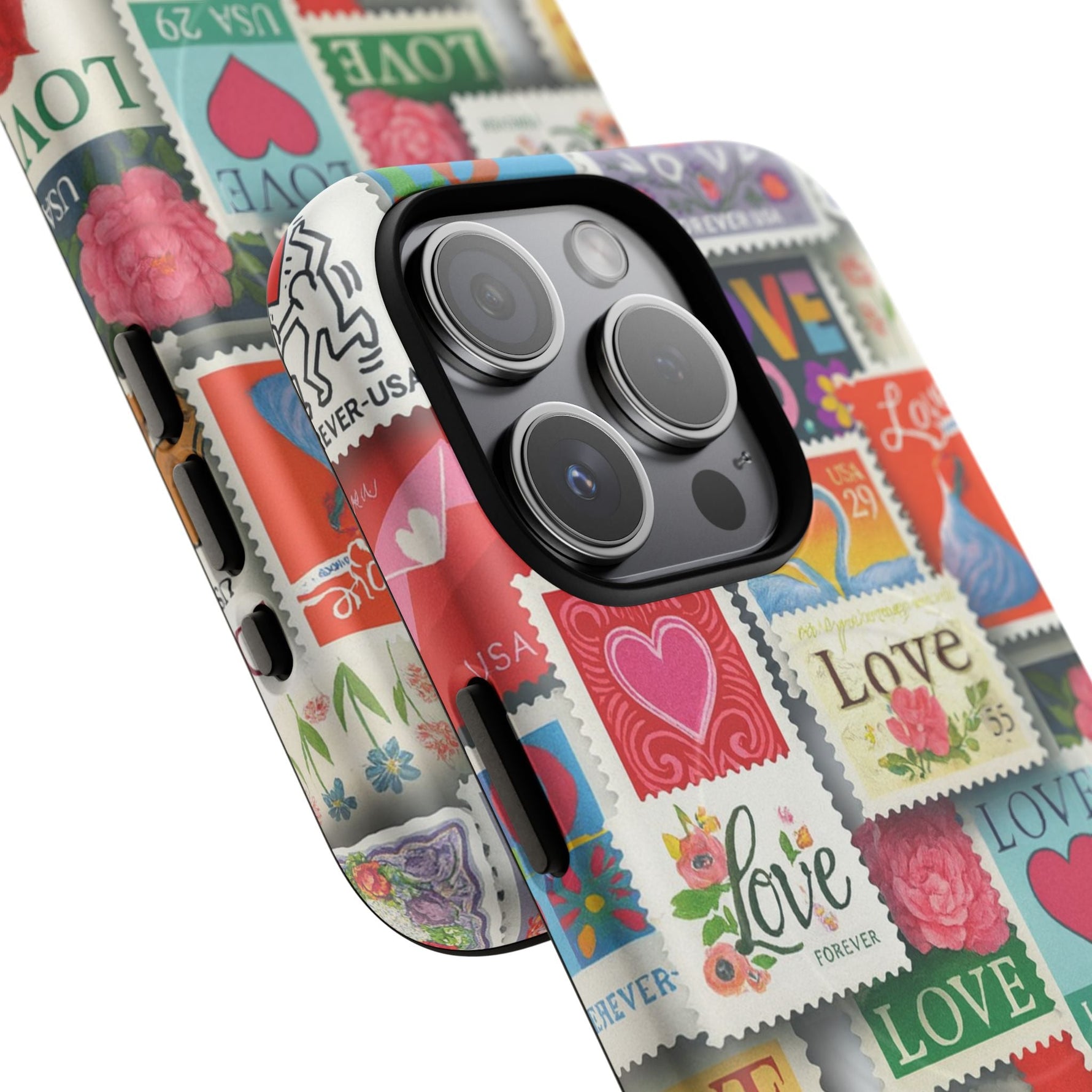 Vintage Romantic Love Stamp iPhone Case | Tough Protection + MagSafe  Shamo's