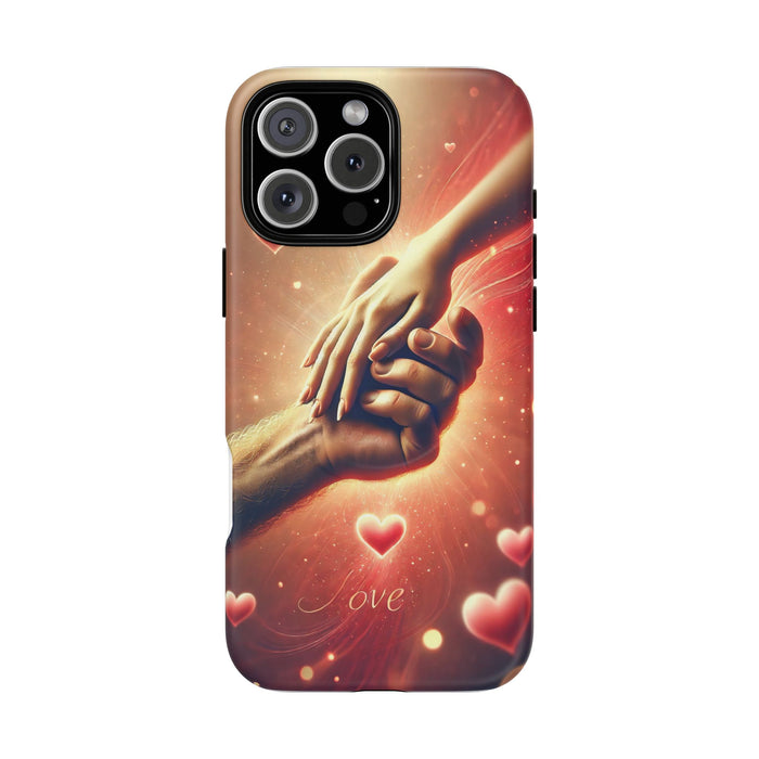 Magnetic Phone Case - Hands in Love Design - Compatible with MagSafe