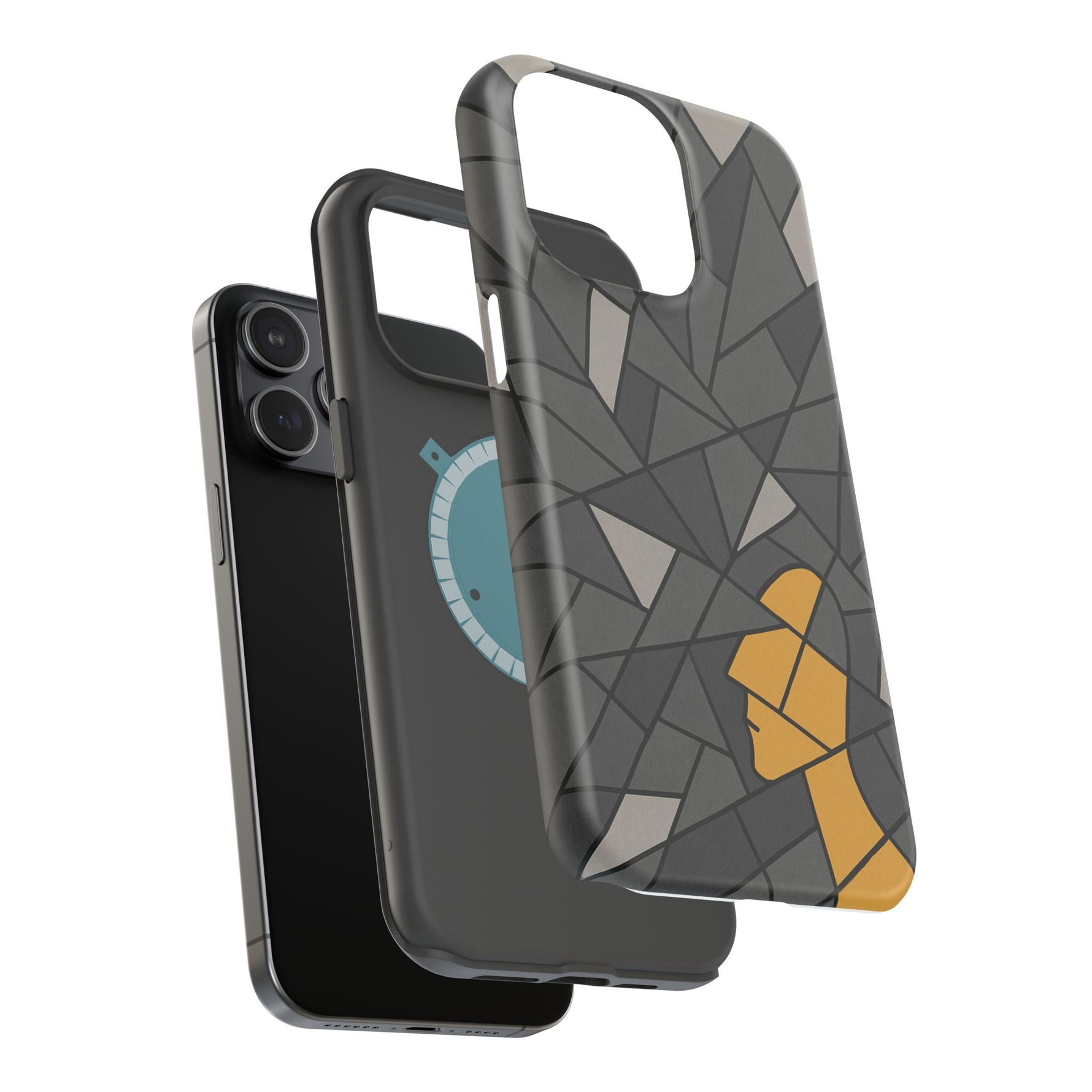 “Rebuilding Myself” Abstract iPhone Case — Magnetic MagSafe Impact-Resistant  Shamo's