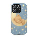 Sleepy Teddy Bear & Stars iPhone Case with MagSafe - Shamo's