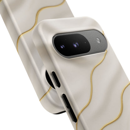 Elegant Gold Wave Tough iPhone Case
