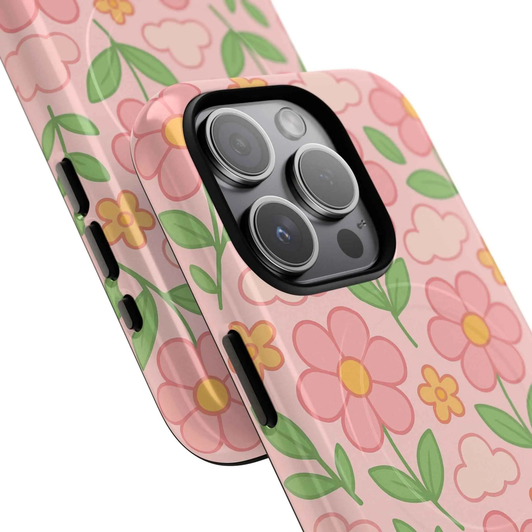 Floral Tough MagSafe Magnetic Phone Case - Stylish Protection for Your Device