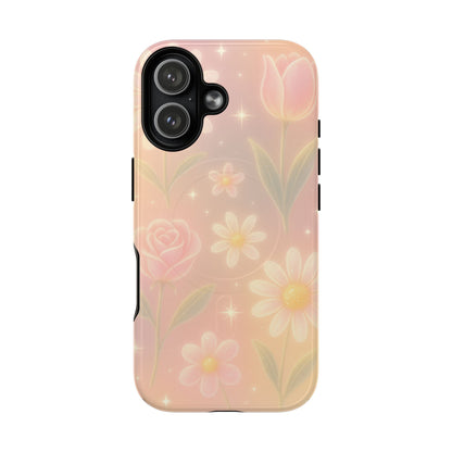 Sparkle Garden Floral iPhone Case with MagSafe