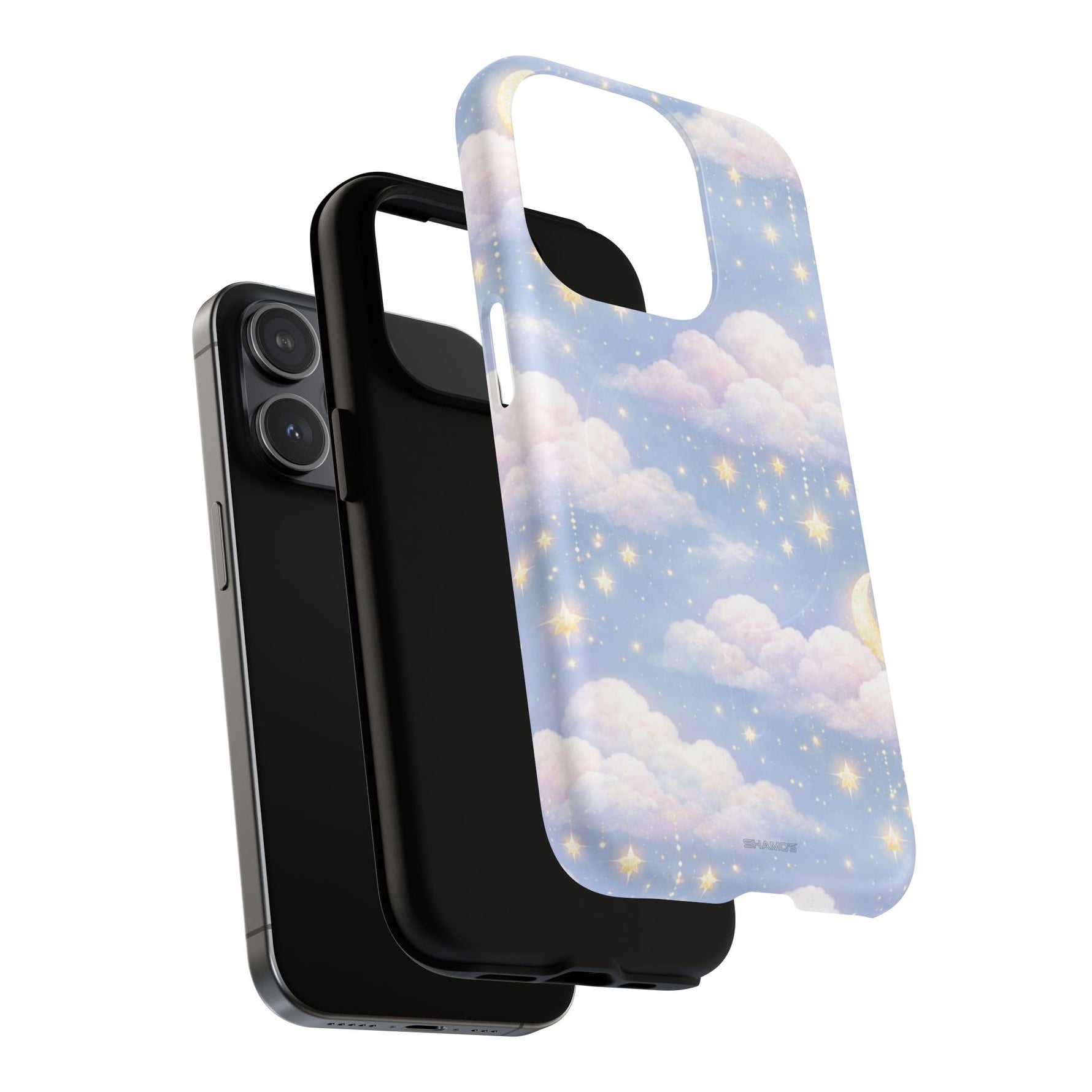 Starlit Clouds i Phone Case with MagSafe - iPhone 17 / Glossy - Shamo's