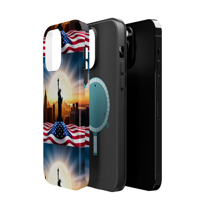 MagSafe American Flag Tough Phone Case: Show Your Patriotism in Style