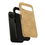 Golden Snowflake Holiday iPhone Case  Shamo's
