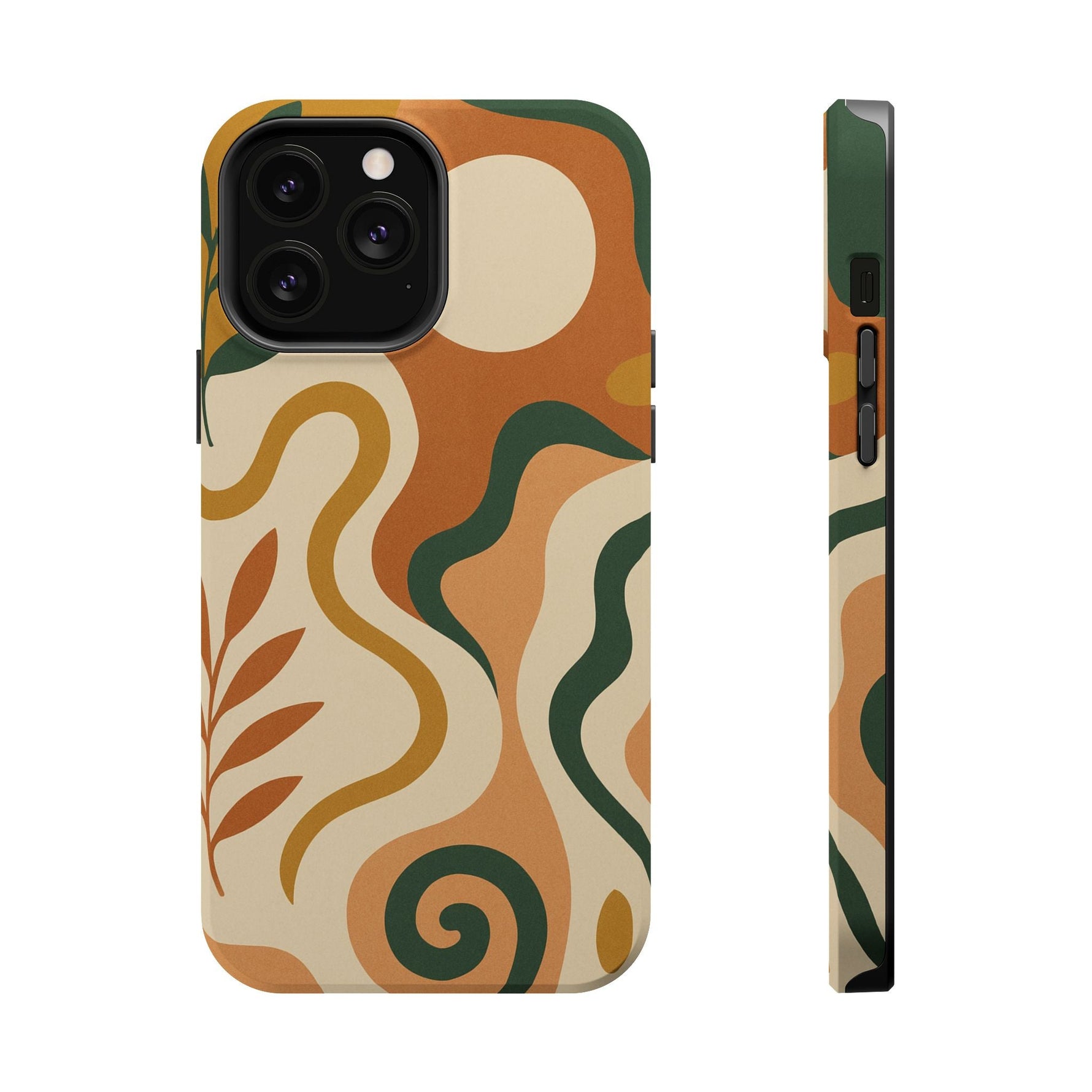 Abstract Earth-Tone Impact iPhone Case — MagSafe  Shamo's iPhone 13 Pro Max / Matte