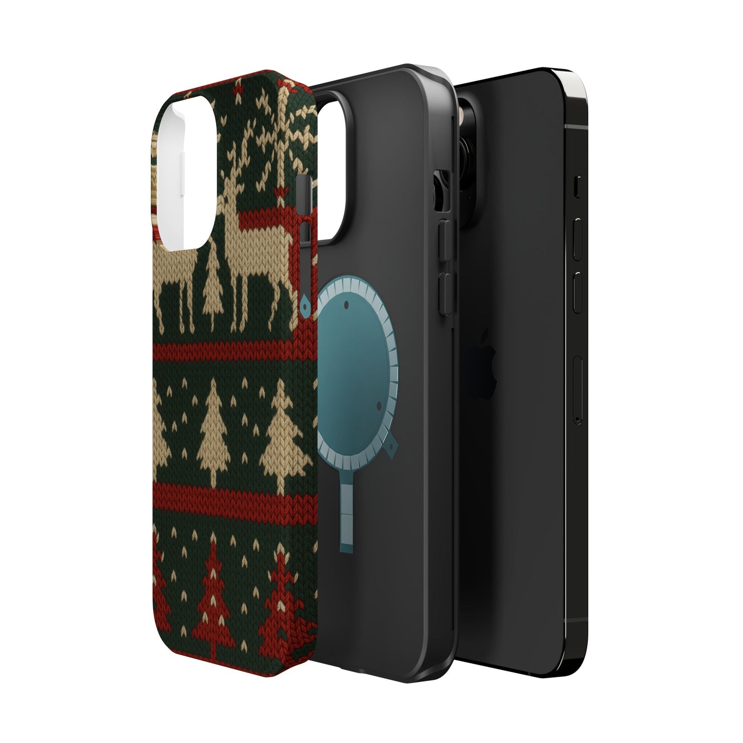 Holiday Reindeer Knit iPhone Case | compatible with MagSafe