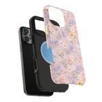 Pastel Floral MagSafe Compatible Magnetic Impact Phone Case