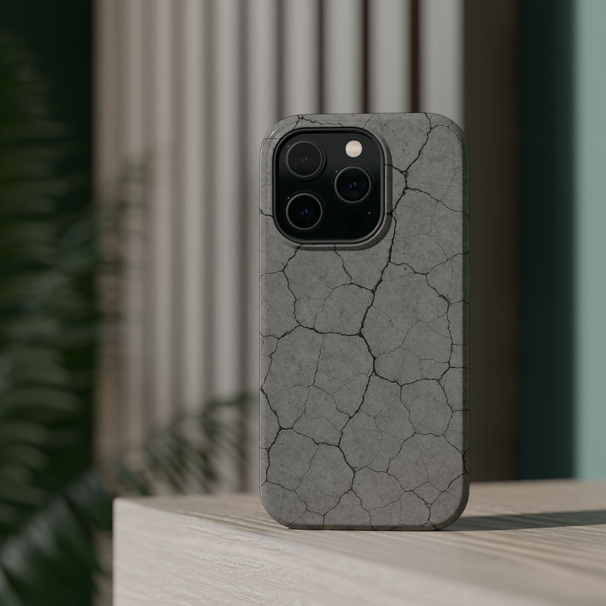 Cracked Concrete Texture iPhone Case with MagSafe compatibility  Shamo's