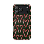 Candy Cane Heart MagSafe Impact-Resistant iPhone Case  Shamo's iPhone 17 Pro Max / Matte
