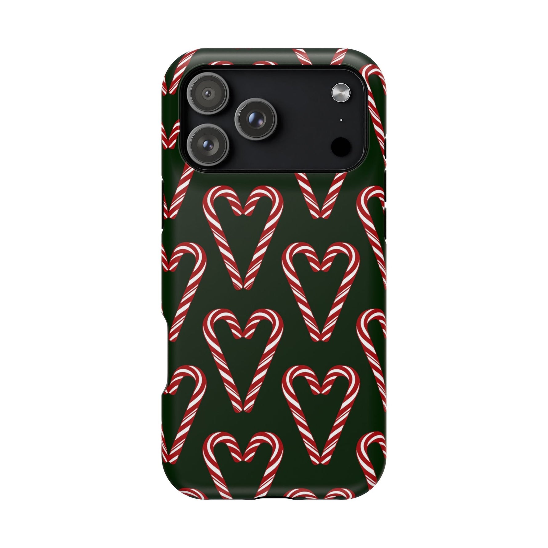 Candy Cane Heart MagSafe Impact-Resistant iPhone Case  Shamo's iPhone 17 Pro Max / Matte