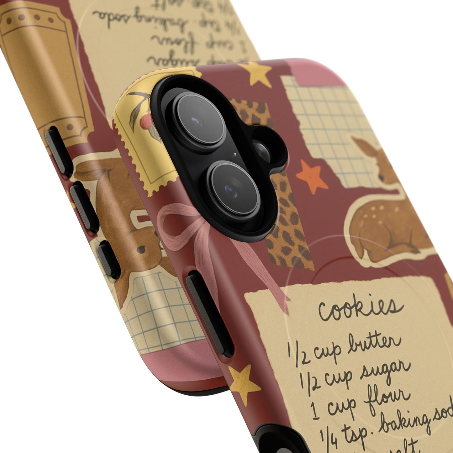 Holiday Receipt Stamps iPhone Case with MagSafe Compatibility