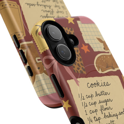 Holiday Receipt Stamps iPhone Case with MagSafe Compatibility