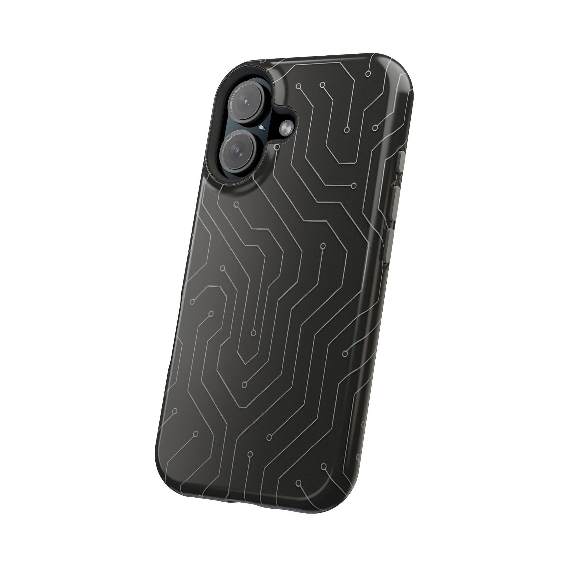 Black Circuit Board Design iPhone Case | MagSafe  Shamo's