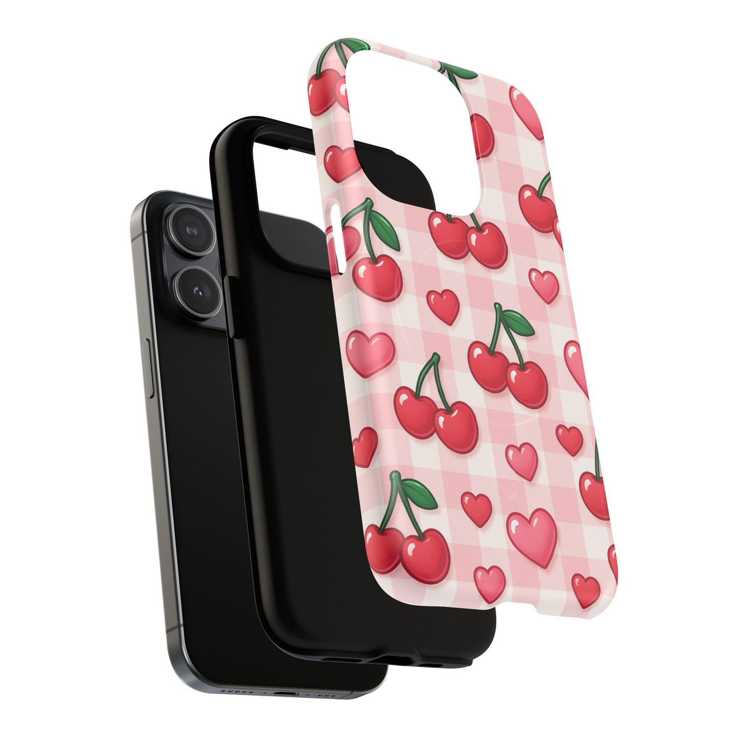 Y2K Cherries & Hearts iPhone Case | MagSafe