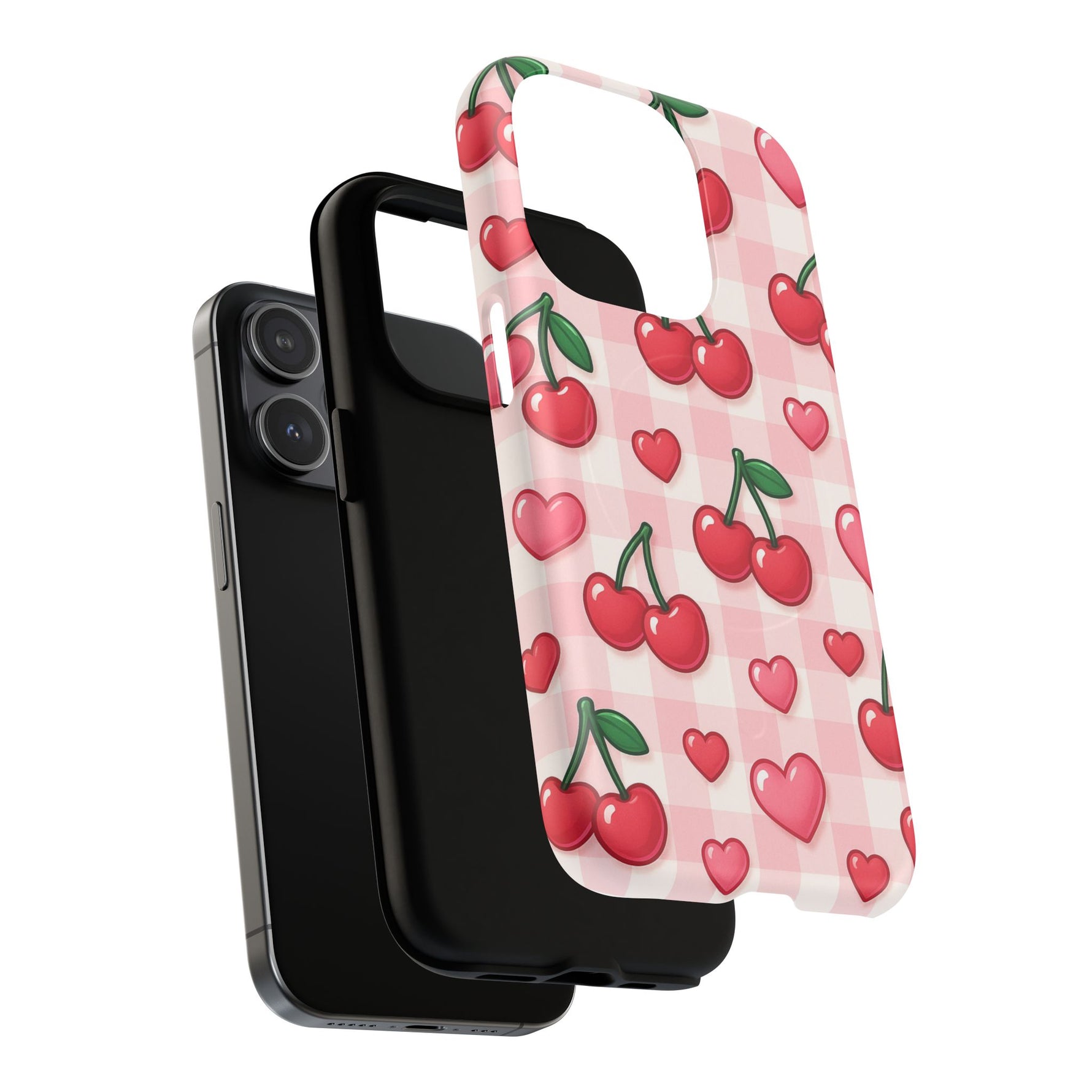 Y2K Cherries & Hearts iPhone Case | MagSafe - Shamo's