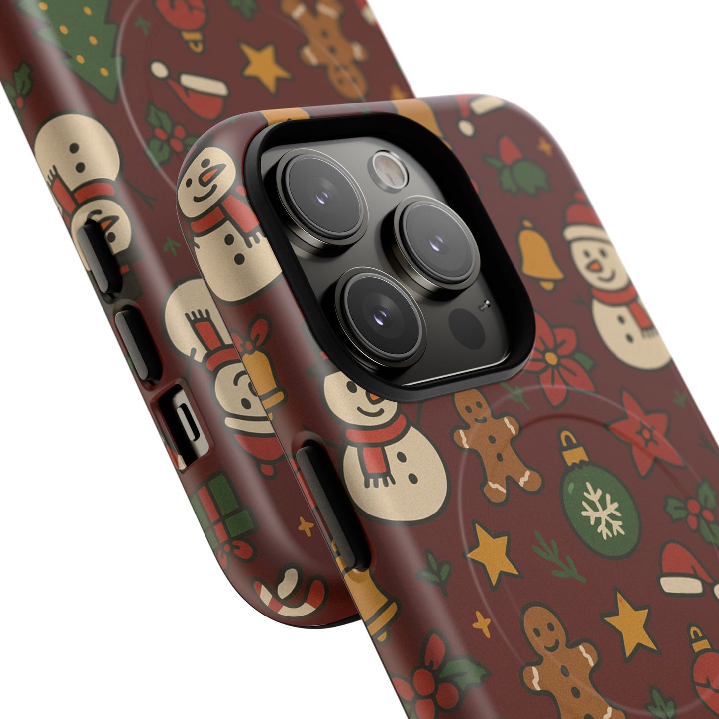 Snowman & Gingerbread Tough iPhone Case (MagSafe compatible)