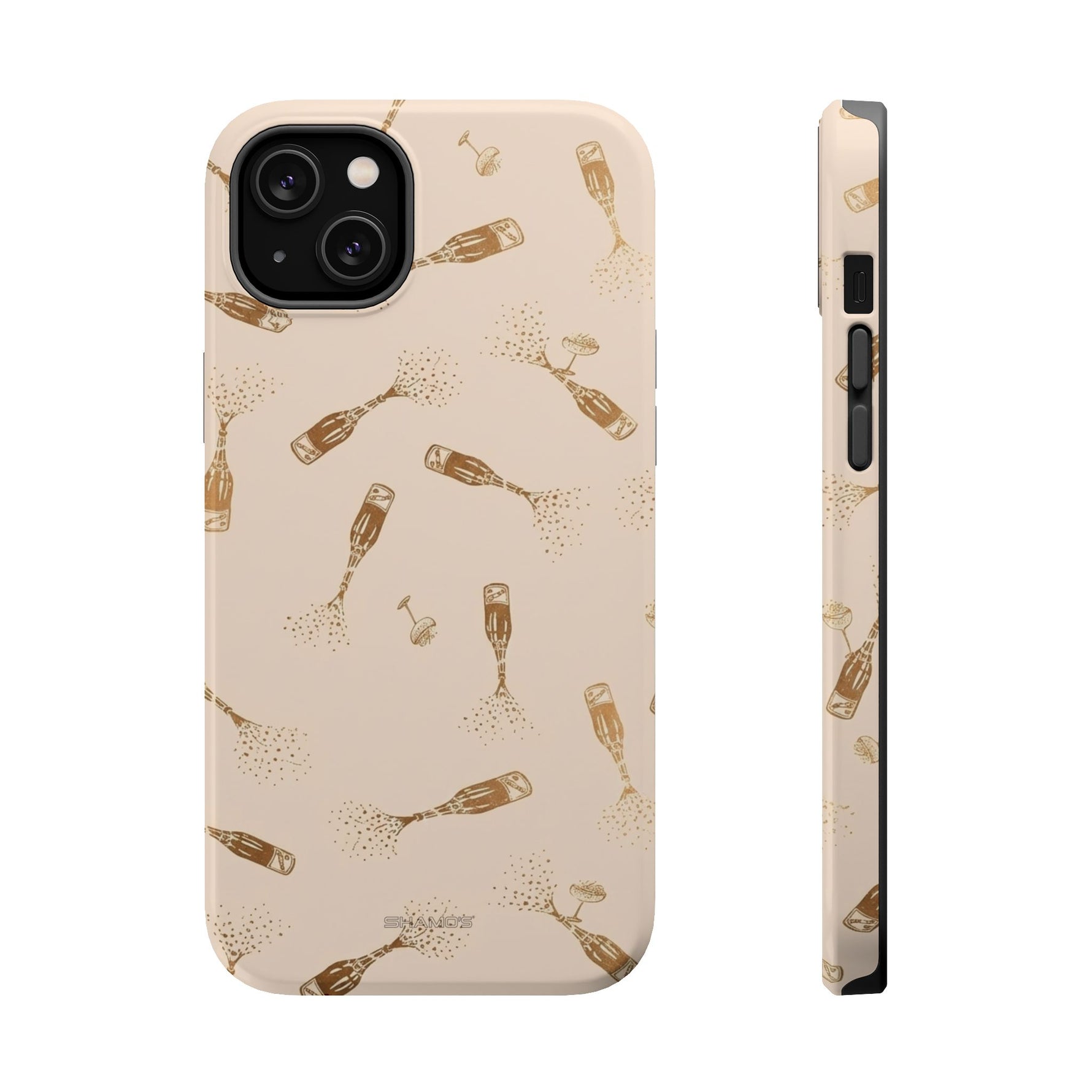Champagne Bubbles Impact-Resistant Phone Case | MagSafe