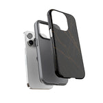 Black Marble Tough iPhone Case  Shamo's