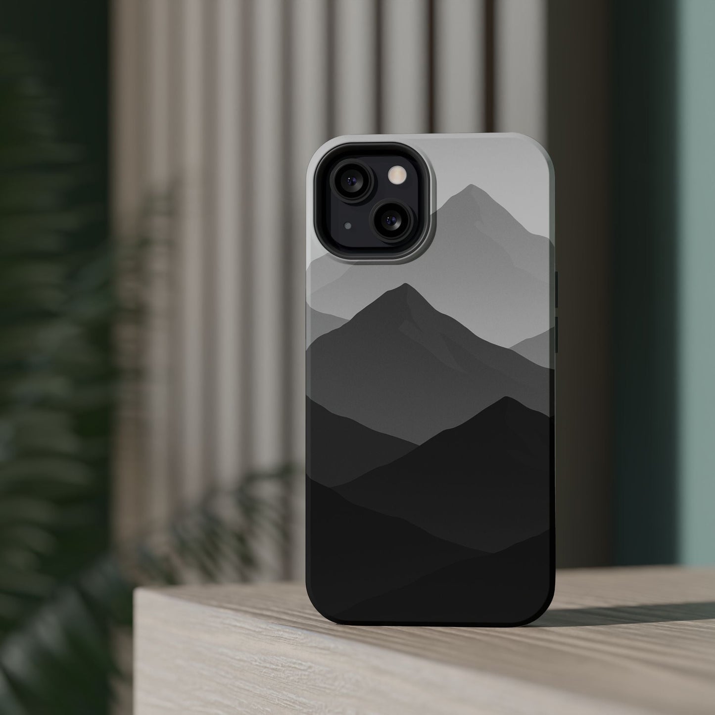 Monochrome Mountain Design iPhone Case | MagSafe  Shamo's