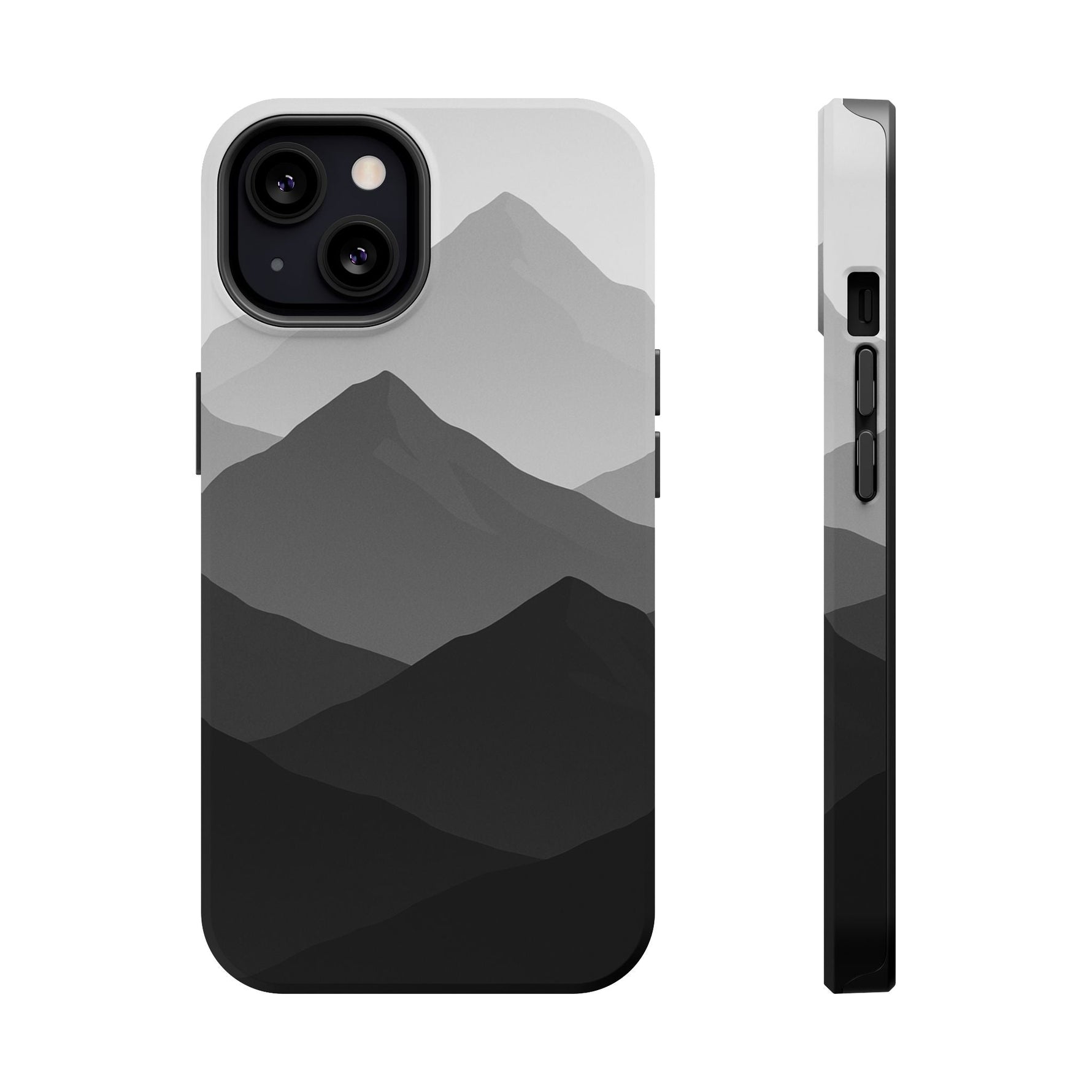 Monochrome Mountain Design iPhone Case | MagSafe  Shamo's iPhone 13 / Matte