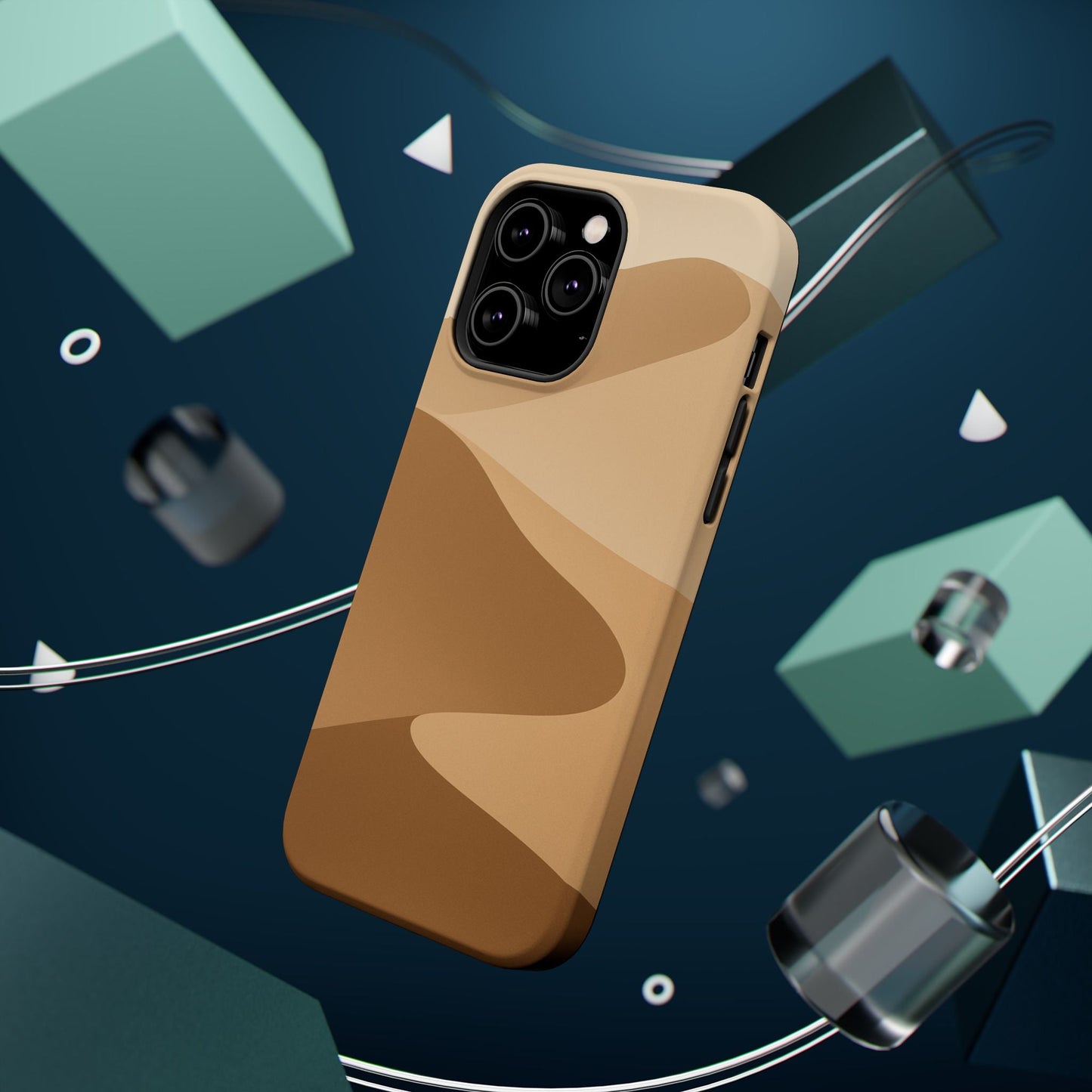 Neutral Desert Wave Design iPhone Case | MagSafe  Shamo's