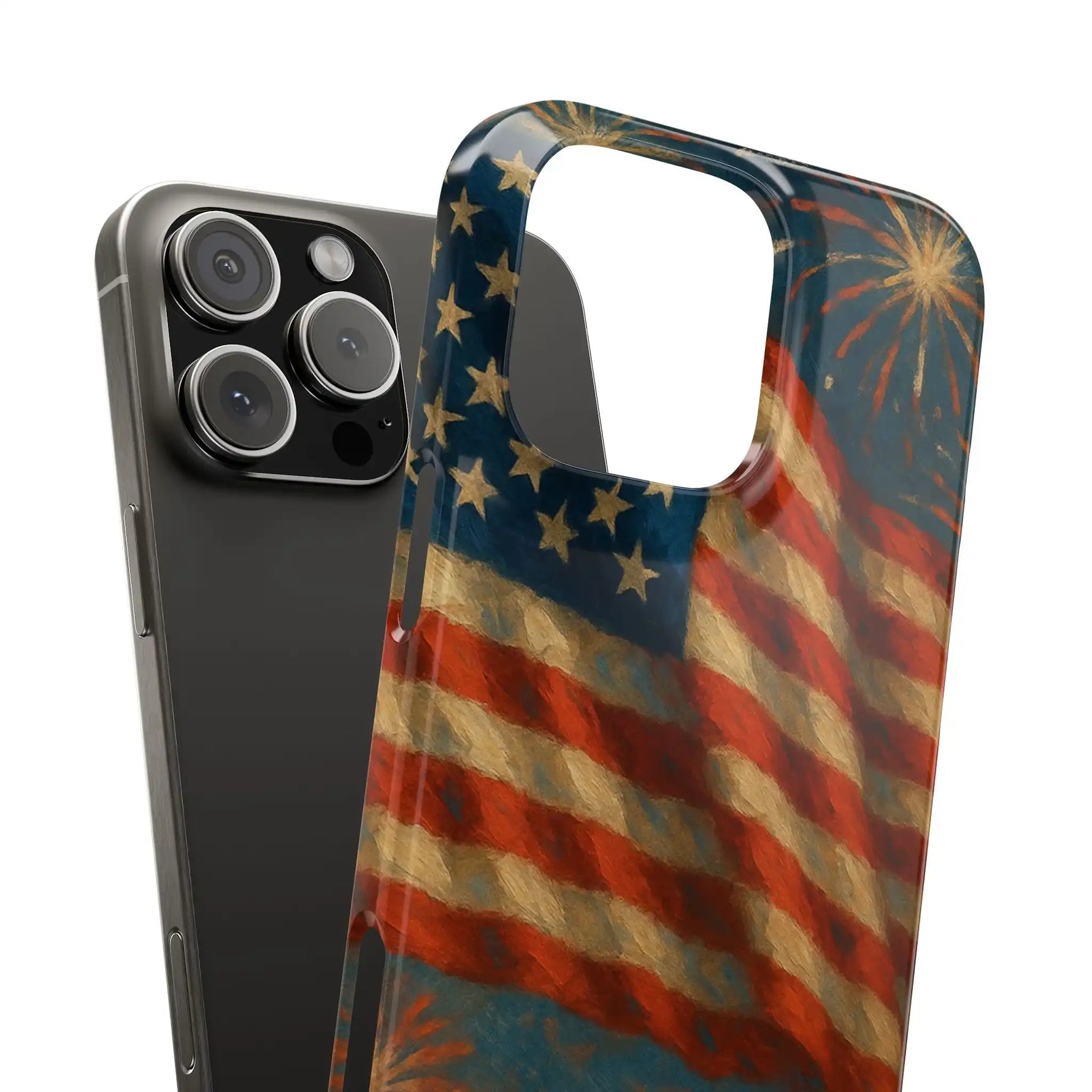 Slim Phone Cases with 4th of July writing for iPhone 17 and more Slim Phone Cases with 4th of July writing for iPhone 17 and more